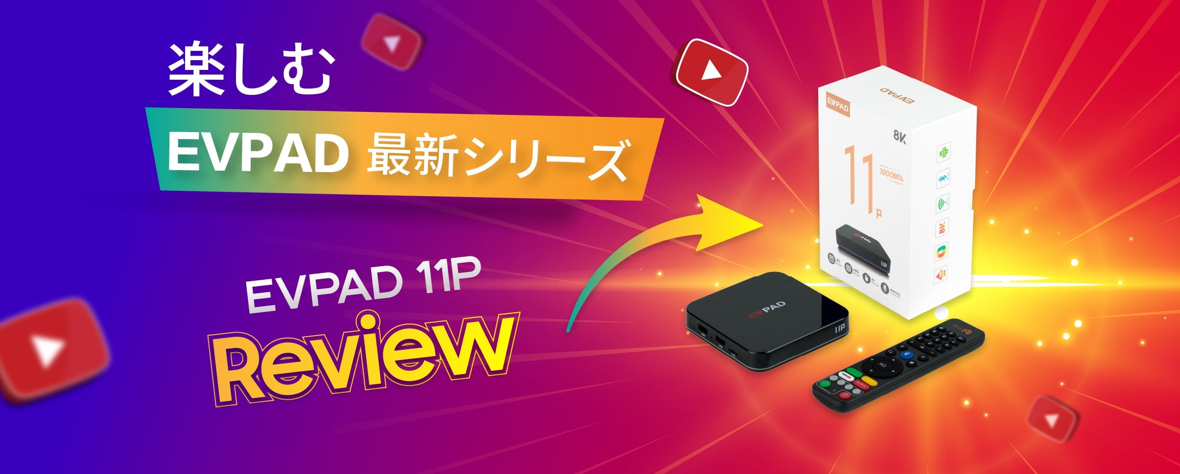 動画を読み込む: EVPAD 11P TV Android Box Review