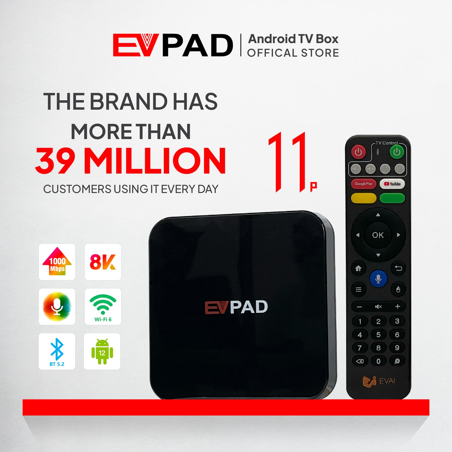 EVPAD 11P Android テレビボックス - EVPAD 11P 2025年版